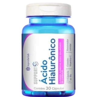 Ácido Hialurônico com Vitamina C 30 cápsulas -Support