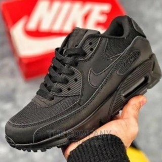 Tênis Air Max 90 Feminino Masculino para Corrida Dia a dia Preto Preto Várias cores Promoção