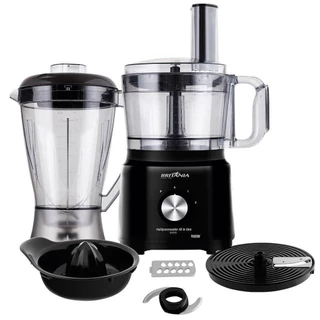 Processador de alimentos Britânia All In One BMP900P | 2 Velocidades + Pulsar, 1000W, Preto