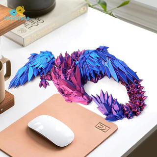 Idealistas 3D Impresso Feilong Sala De Estar Ornamentos Dragão Móvel Multi-jointed Com Decoração De Mesa De Asas Nice