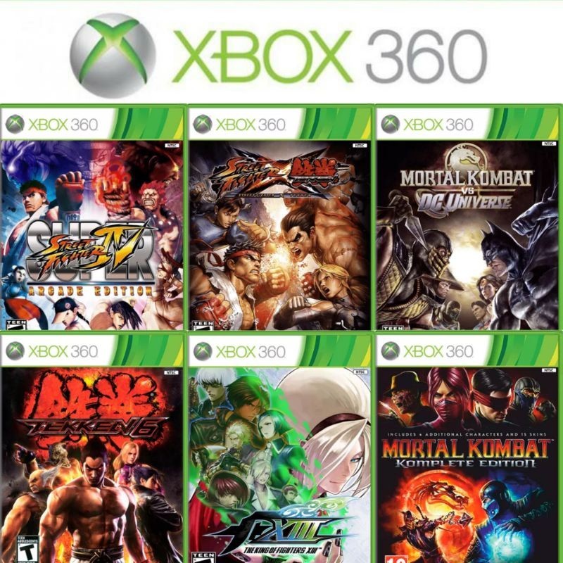 Mortal Kombat, Tekken, Street Fighter Jogos de Luta Xbox 360 | Shopee ...