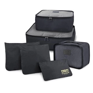 Organizador de Malas de 6 Peças Estampa Lisa Jacki Design
