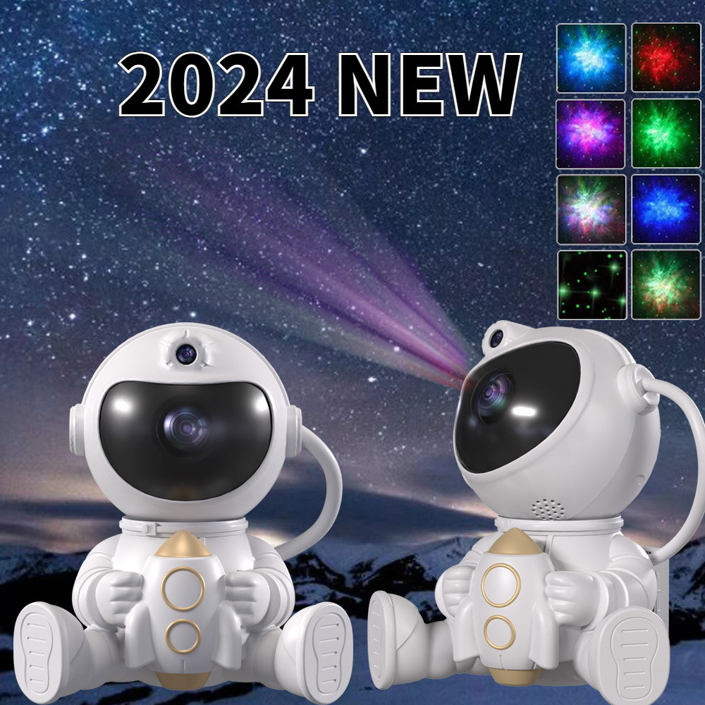 2024 Novo Projetor De Astronauta Starlight Color Laser Projector Lamp LED Bedroom Projector Lamp