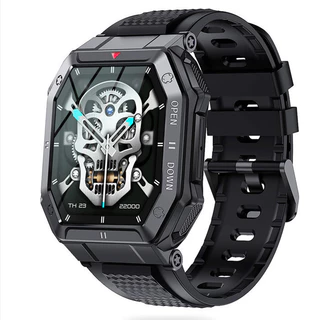 Smartwatch Relógio Inteligente Militar Para Homens com Chamada (responder/fazer) Relógio Esportivo Ritmo Cardíaco Monitoração do Sono