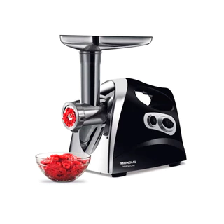 Moedor de Carne Elétrico, MONDIAL, MC-03 Premium, 220V,  PRETO/INOX
