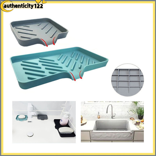 juk Saboneteira De Silicone Para Banheiro Bandeja De Drenagem Multifuncional Pia De Cozinha , Pratos De Sabão
