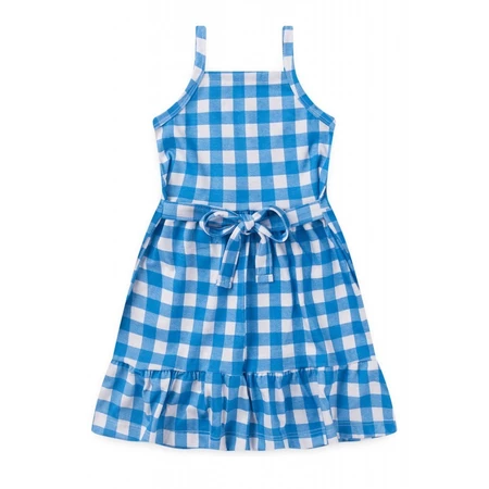 Vestido infantil feminino xadrez amarração