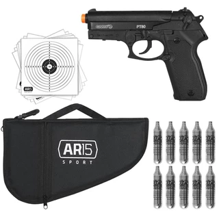 Pistola Pressão Pt-80 Gamo 4,5mm + Capa Com Velcro + Co2