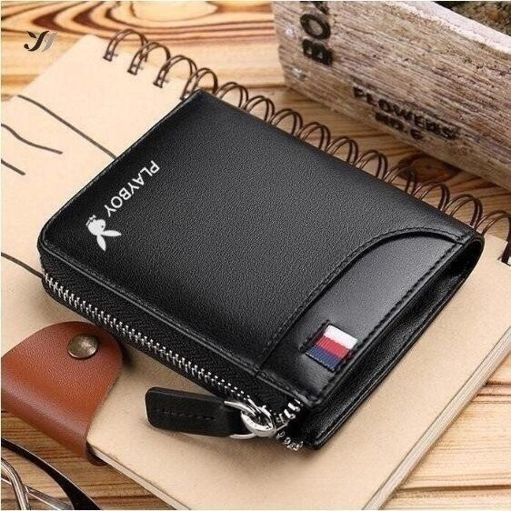 Carteira de Marca de Moda Masculina com Zíper e Moeda | Shopee Brasil