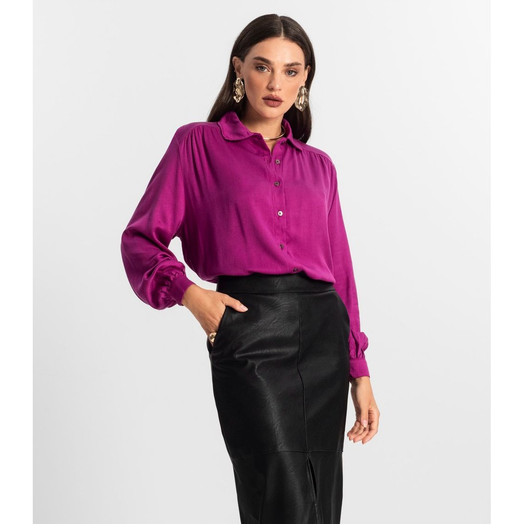 Camisa Feminina Manga Longa Endless Rosa | Shopee Brasil