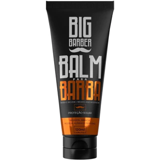 Balm Para Barba Big Barber 120ml - Hidratação Brilho Maciez - Barba Forte e Alinhada com Ótimo Aroma