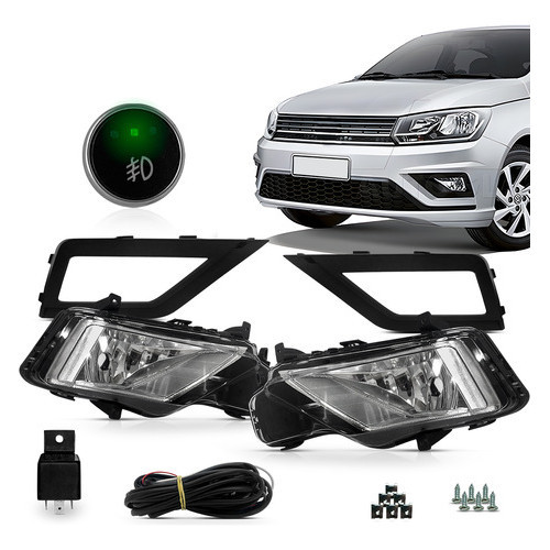 Kit Farol Milha Gol Voyage G8 2018 2019 2020 2021 2022 2023 | Shopee Brasil