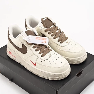 Nike Air Force 1 Baixo café marrom low-top sapatos casuais tamanho: 36-45