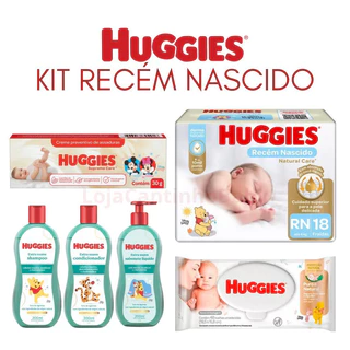 Kit Higiene Recém Nascido Huggies completo 6 itens para bebê