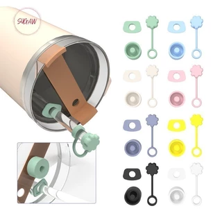 Conjunto De 3pcs De Tampas À Prova De Derramamento De Silicone , Compatível Com Copo Quencher 1.0 H2.0 40oz/30oz , Incluindo Tampa De Cobertura De Palha , Quadrada E Redonda De Vazamento SUGAW
