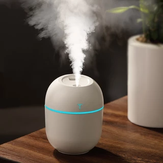 KIT 2 Mini Umidificador Portátil USB LED - Qualidade do Ar Ideal para Carro, Quarto e Escritório