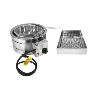 Fritadeira Industrial Eletrica 4 L 3000W Tacho Inox c/ Secad