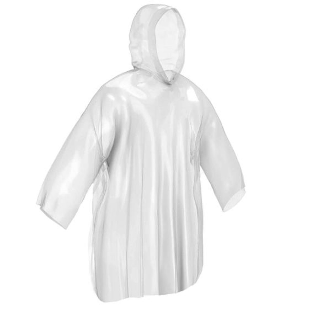 Capa De Chuva Pvc Transparente Impermeável Epi Eg Simões