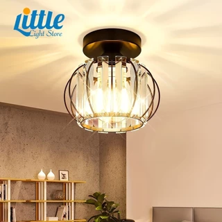 E27 Suporte De Lâmpadalâmpadas De Teto Modernaslâmpadas Modernas Sombra De Cristal Para Sala De Estar Quarto Preto Dourado