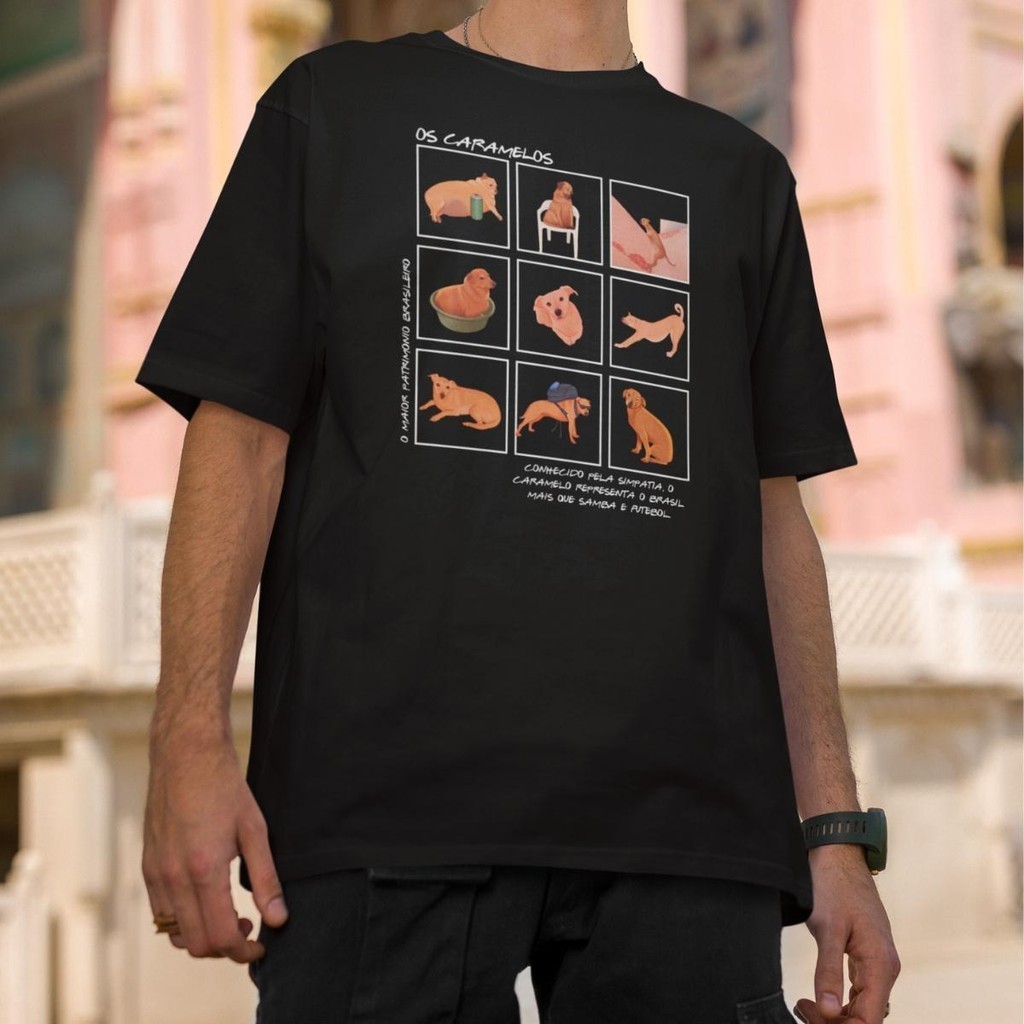 Camisa Caramelo Meme Brasileiro Vira-Lata Dog Made In Brazil