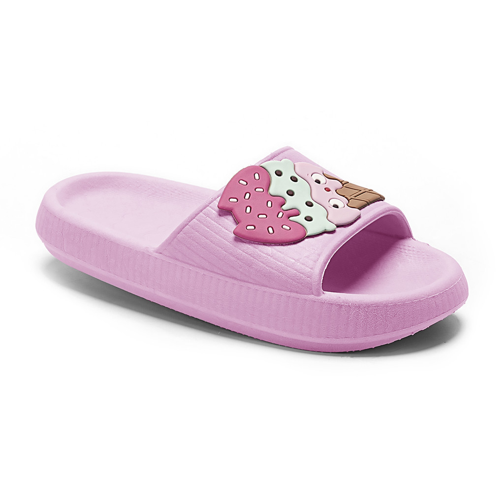Chinelo Infantil Menina Slide Sorvete Antiderrapante Macio Leve Fashion