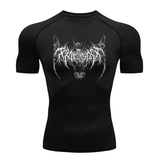 Y2K Camiseta De Compressão Masculina Ginástica Esportiva Rashgard Tops Manga Curta Quick Dry Para Homens