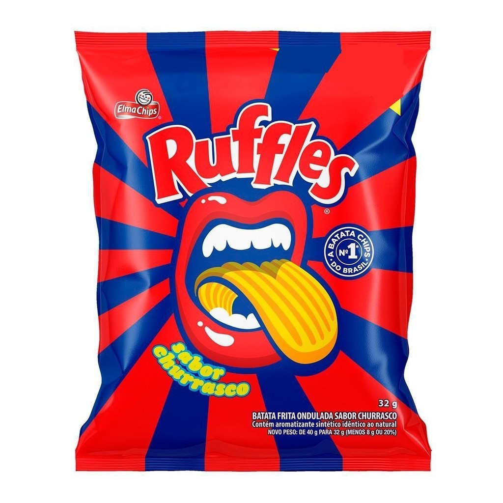 Batata Frita Ruffles Churrasco 32g | Shopee Brasil