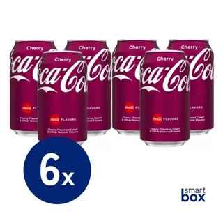 Kit c/ 6 Coca Cola Cherry Refrigerante Importado 330ml
