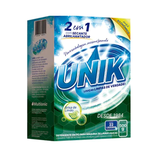Detergente Maquina Lava Louças Po Unik Brisa Limao 500G