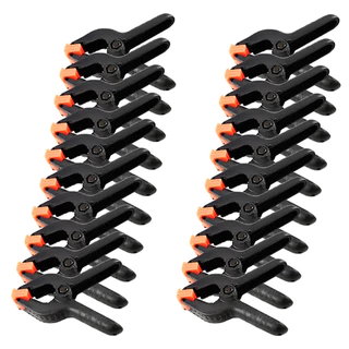 Conjunto Kit Com 20 Grampos Plásticos 3 Polegadas
