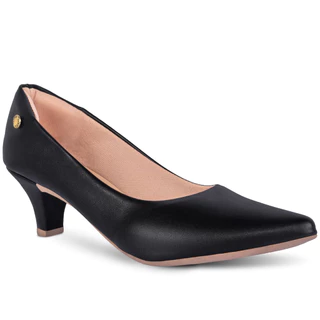 Sapato Social Feminino Scarpin Salto Fino Conforto Estilo Classico