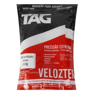 Bbs Airsoft 6mm 0.20 Precisao 5.000un Nautika Velozter 1kg