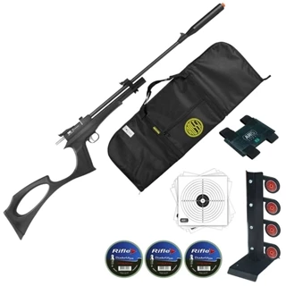 Carabina Pistola Pressão 4.5 TAG PCP Chumbinho Alvo Metal