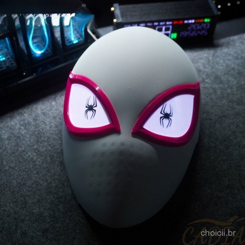 Novo conjunto de cabeça do Homem-Aranha Gwen Mulher com toque brilhante ...