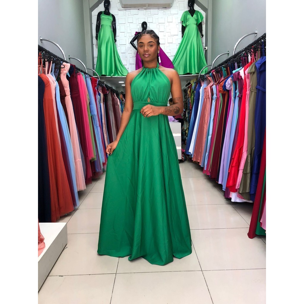 Vestido Longo de Festa Verde na Black Friday 2025 | BuscaProdutos