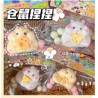 Brinquedo De Descompressão Hamster Plush Aperto Para Redução De Pressão Fidget Squishy