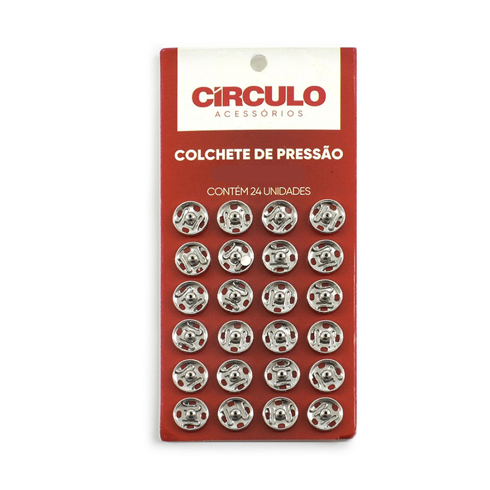 Colchete de Pressão Círculo - 24 Unidades | Shopee Brasil