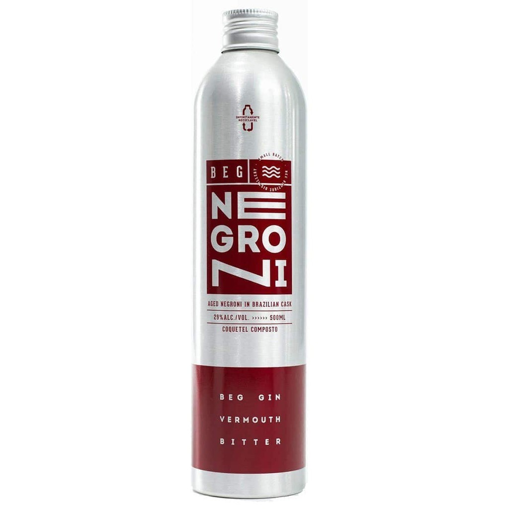 Coquetel Negroni Beg Envelhecido Garrafa Alumínio 500ml | Shopee