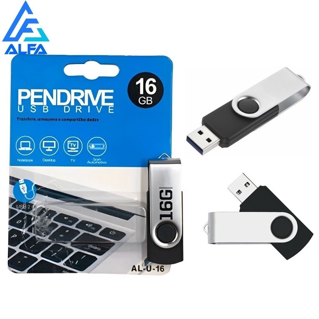 Pen Driver 4/8/16/32GB Pendrive Usb 2.0 Portátil Notebook