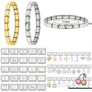 Nova Moda Italiana Links Pulseira De Aço Inoxidável Mulheres 9mm De Largura Bangle Girls Wedding Jewelry-FM