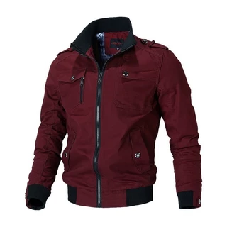 Casaco Militar Slim De Primavera Outono Para Homens Windbreaker