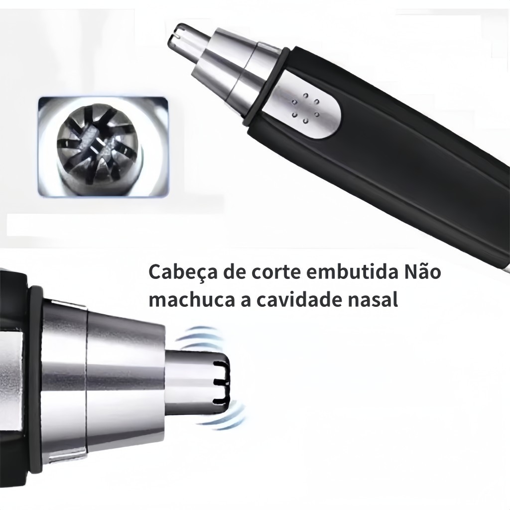 Imagem do produto Aparador De Pelos Depilador De Nariz Máquina De Cortar De Tirar Pelos Do Nariz Elétrico Para Homem 4