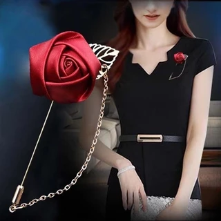 Homens Elegante Fato Broche De Lapela Multicolor Flor De Folha Dourada Acessórios