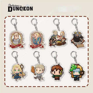 Delicioso Em Dungeon Anime Acrílico Keuchain Cartoon Marcille Laios Senshi Bag Pendant Porta-Chaves Presente