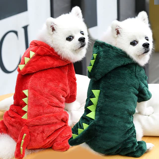 Calor de quatro pernas quente no outono e inverno, pequeno, cachorro, cachorro, cachorro, gato, dinossauro, transformado em fabricante de roupas para animais de estimação, atacado