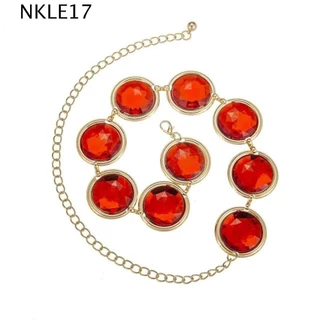 TWINKLE1 Cinto De Cintura Gema Vermelha , Corrente De Pedra Cosplay Moda Ajustável , Elegante Metal Espelho Rhinestone Feminina Halloween