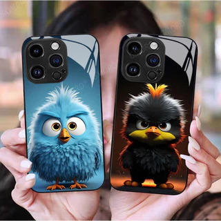 Capa De Telefone Pássaro Dos Desenhos Animados Protetora Anti Queda Caixa De Classe Temperada Para Vivo Y36 Y52 V27 Y78 iQOO 11 10 9 8 Neo 7 5 X90 X80 X70T X60T X50 V27e V21 V20 V23 V23e V15 Z6