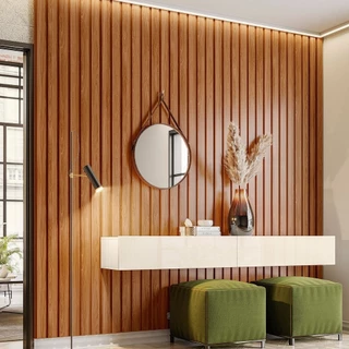 Painel Ripado em Placa 265x99,6cm (2,64m²) MDP Belaflex