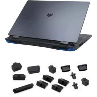 Tampa Da Porta Do Plugue De Silicone Preto À Prova De Poeira Para ACER PREDATOR NEO 16 PHN16-71 PHN16-72/HELIOS PH16 PH16