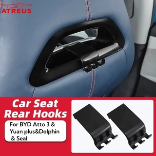 1/2 Pcs BYD Encosto De Cabeça Do Carro Gancho Para Acessórios Multifuncionais Atto 3 Yuan Plus Song Dolphin Mini Seal U Han EV